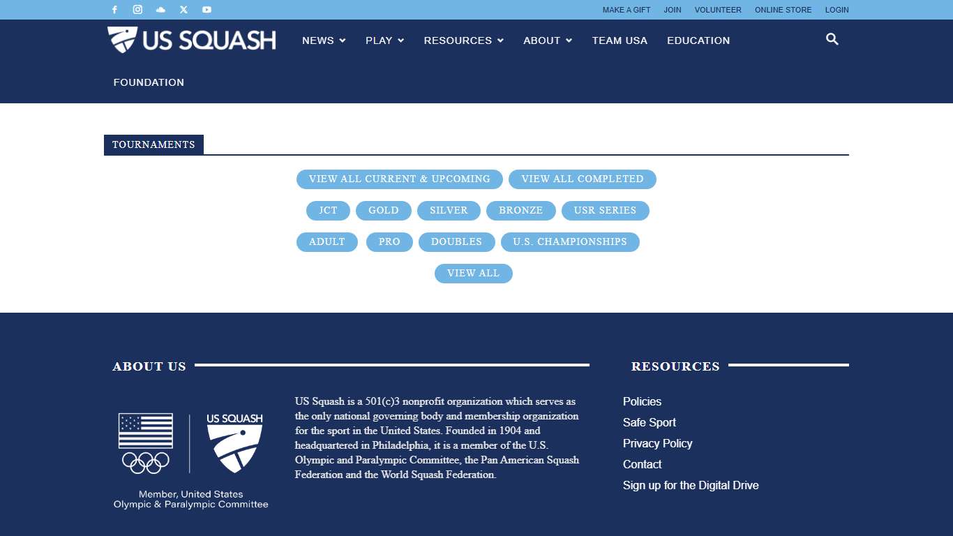 Tournaments | US Squash